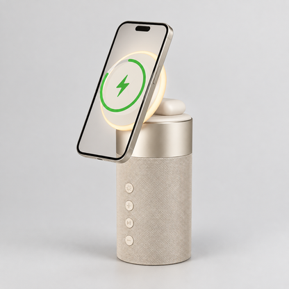 3-in-1 Magnetic Wireless Charging Stand &Speaker
