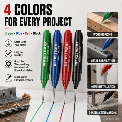 📢📢50% OFF !! ⏰Deep Hole Marker with 45mm Long Nib