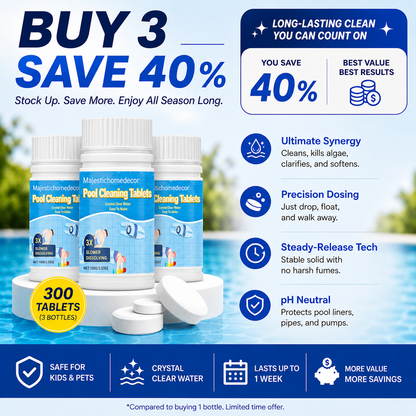 The Next-Gen Pool Purifier is here ✨ 2X Stronger Algae Control, Gentle & Safe for Kids! 👨‍👩‍👧‍👦