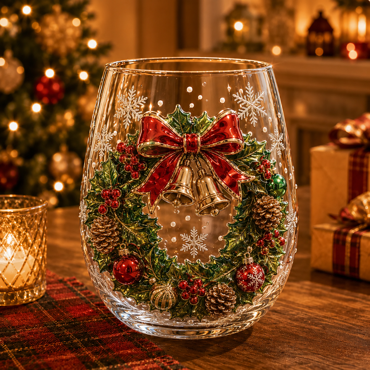 🎅Magical Christmas Glass Cup Collection – Santa, Reindeer, Snowman & Christmas Tree