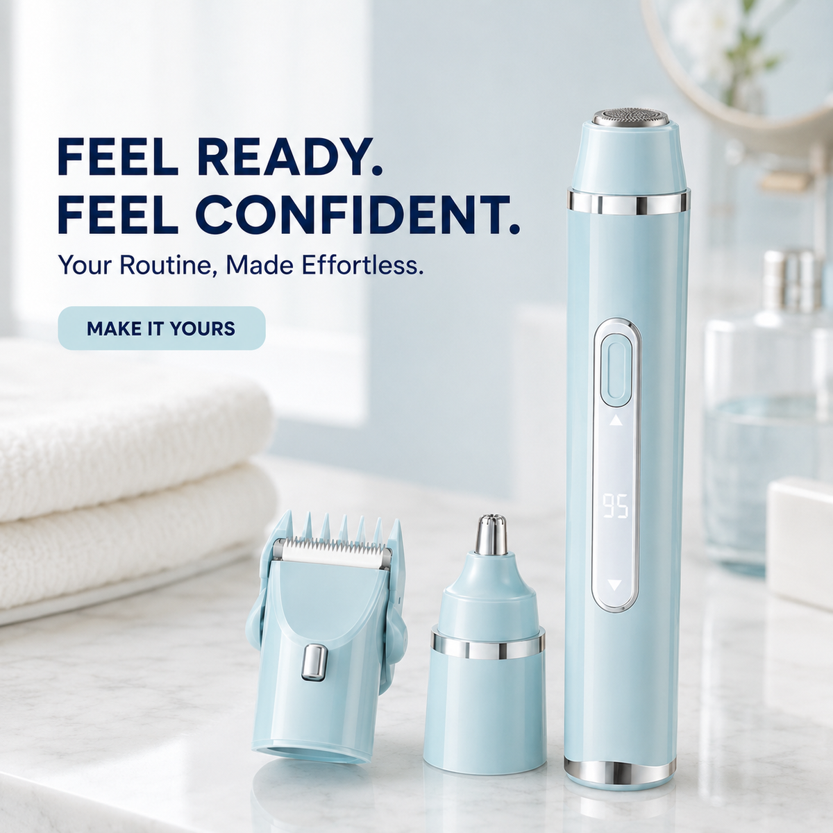 ✨ 3-in-1 Women’s Electric Grooming Trimmer – Trim, Shave & Detail with Ease