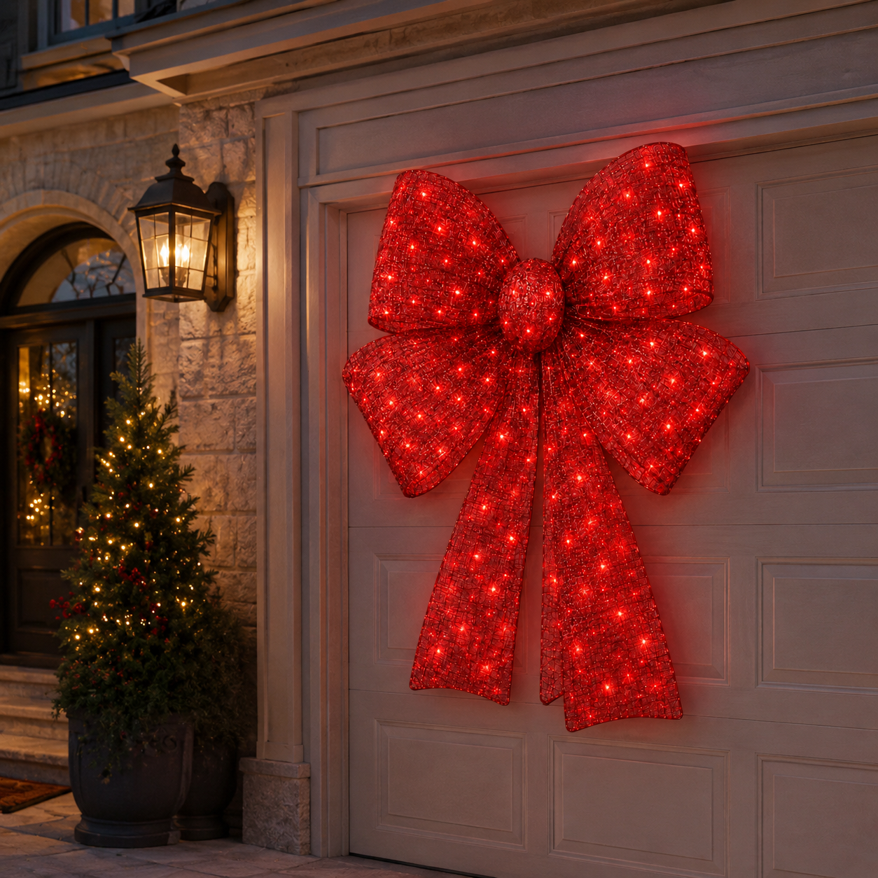 🔥 Limited-Time OFF 49%🎁✨🎄 48-Inch Lighted Christmas Bow 🎀