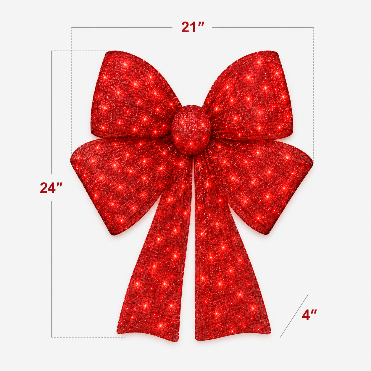 🔥 Limited-Time OFF 49%🎁✨🎄 48-Inch Lighted Christmas Bow 🎀
