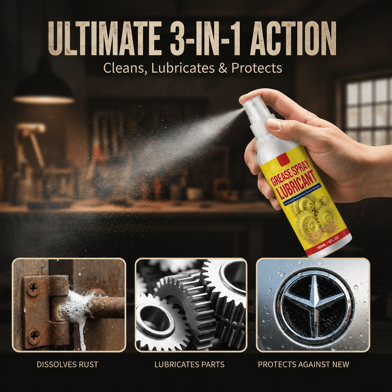 Anti-Rust Lubricant Spray & Rust Remover