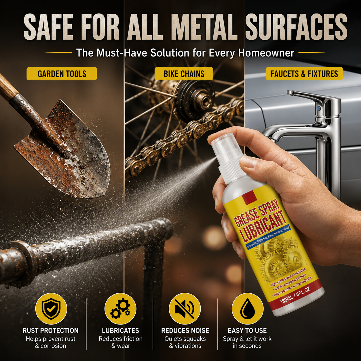 Anti-Rust Lubricant Spray & Rust Remover