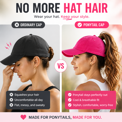 🔥 LAST DAY 50% OFF | Ponytail Baseball Cap – Made For Ponytails, Built For Everyday Comfort