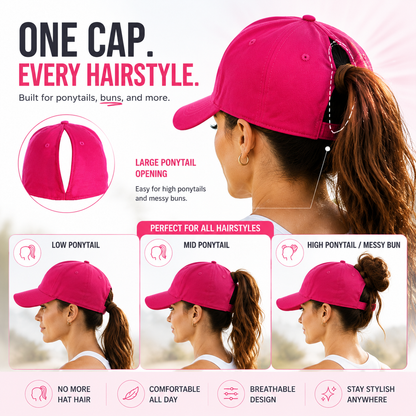 🔥 LAST DAY 50% OFF | Ponytail Baseball Cap – Made For Ponytails, Built For Everyday Comfort