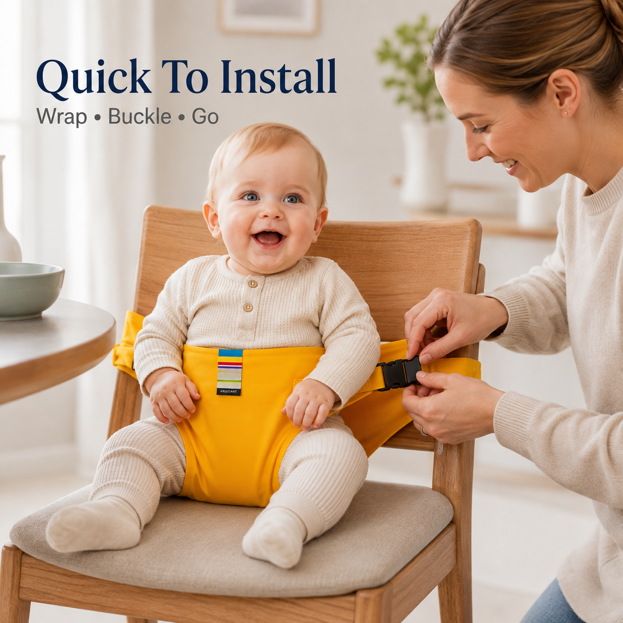👶 Adjustable Baby Chair Safety Strap🪑Safer Mealtimes Made Easy
