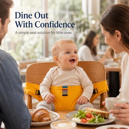 👶 Adjustable Baby Chair Safety Strap🪑Safer Mealtimes Made Easy