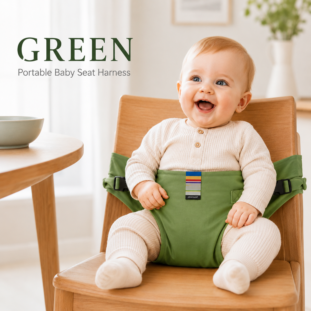 👶 Adjustable Baby Chair Safety Strap🪑Safer Mealtimes Made Easy