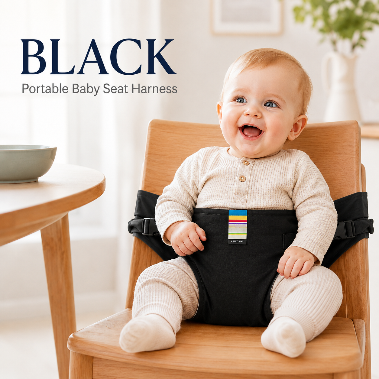 👶 Adjustable Baby Chair Safety Strap🪑Safer Mealtimes Made Easy