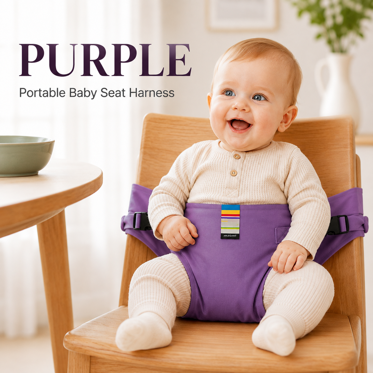 👶 Adjustable Baby Chair Safety Strap🪑Safer Mealtimes Made Easy