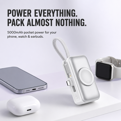🔥 Last Day 30% OFF—🔋 3-in-1 Mini Power Bank – One Compact Charger For All Your Devices