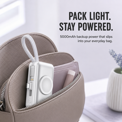 🔥 Last Day 30% OFF—🔋 3-in-1 Mini Power Bank – One Compact Charger For All Your Devices