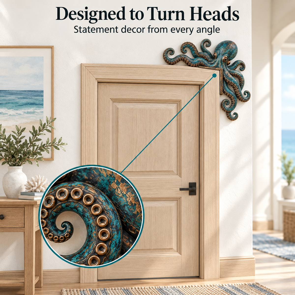 🐙 Octopus Door Topper /Double-sided printing, no distinction between left and right