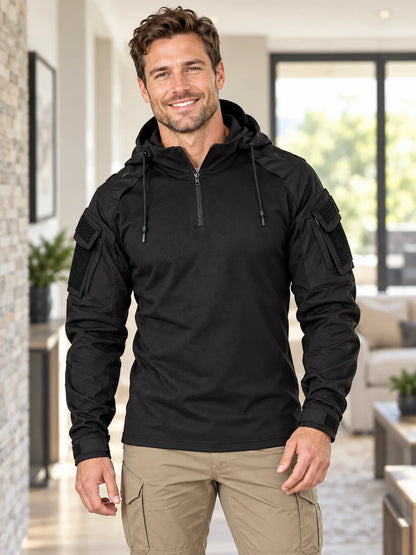 Men's Hooded Tactical Camouflage Shirt