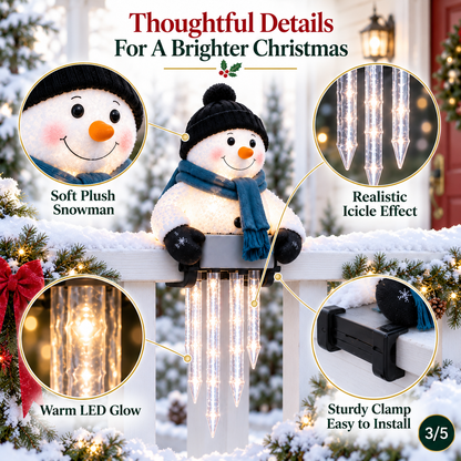 ☃️Let It Glow – Snowman Icicle Light Decor for Cozy Winter Nights