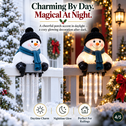 ☃️Let It Glow – Snowman Icicle Light Decor for Cozy Winter Nights