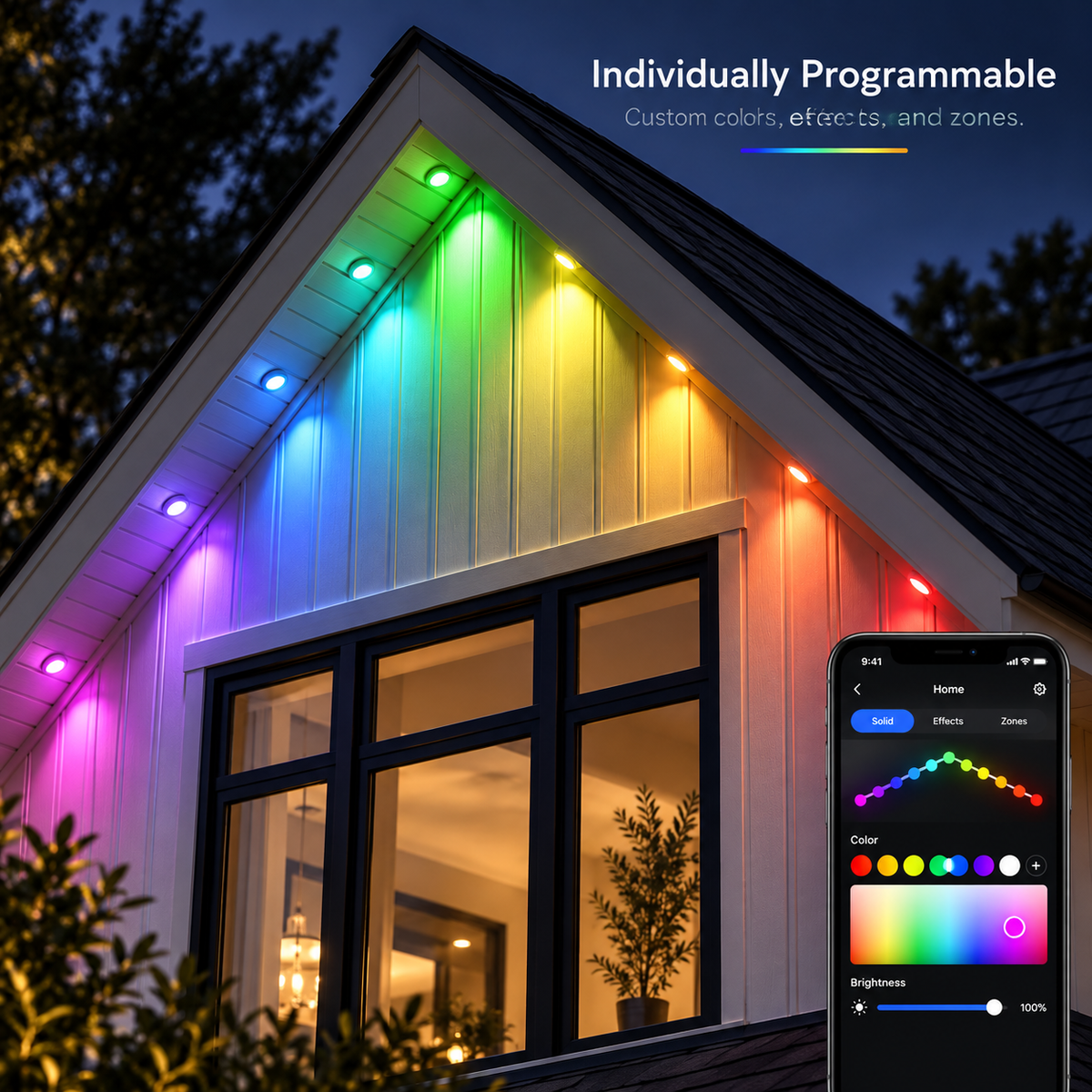 🎅Early Christmas 49% OFF - Smart Rainbow LED Permanent Outdoor Light🎁