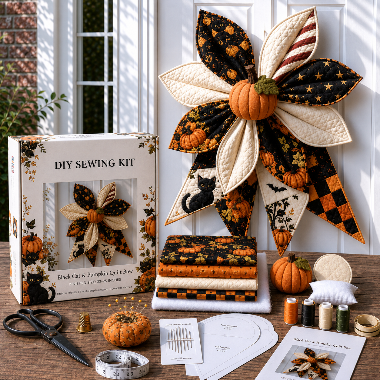 Large Patchwork Bow Sewing Kit
