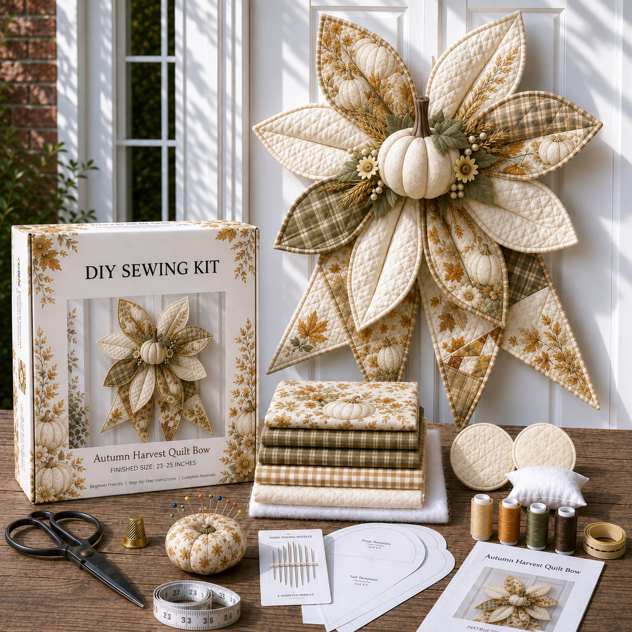 Large Patchwork Bow Sewing Kit