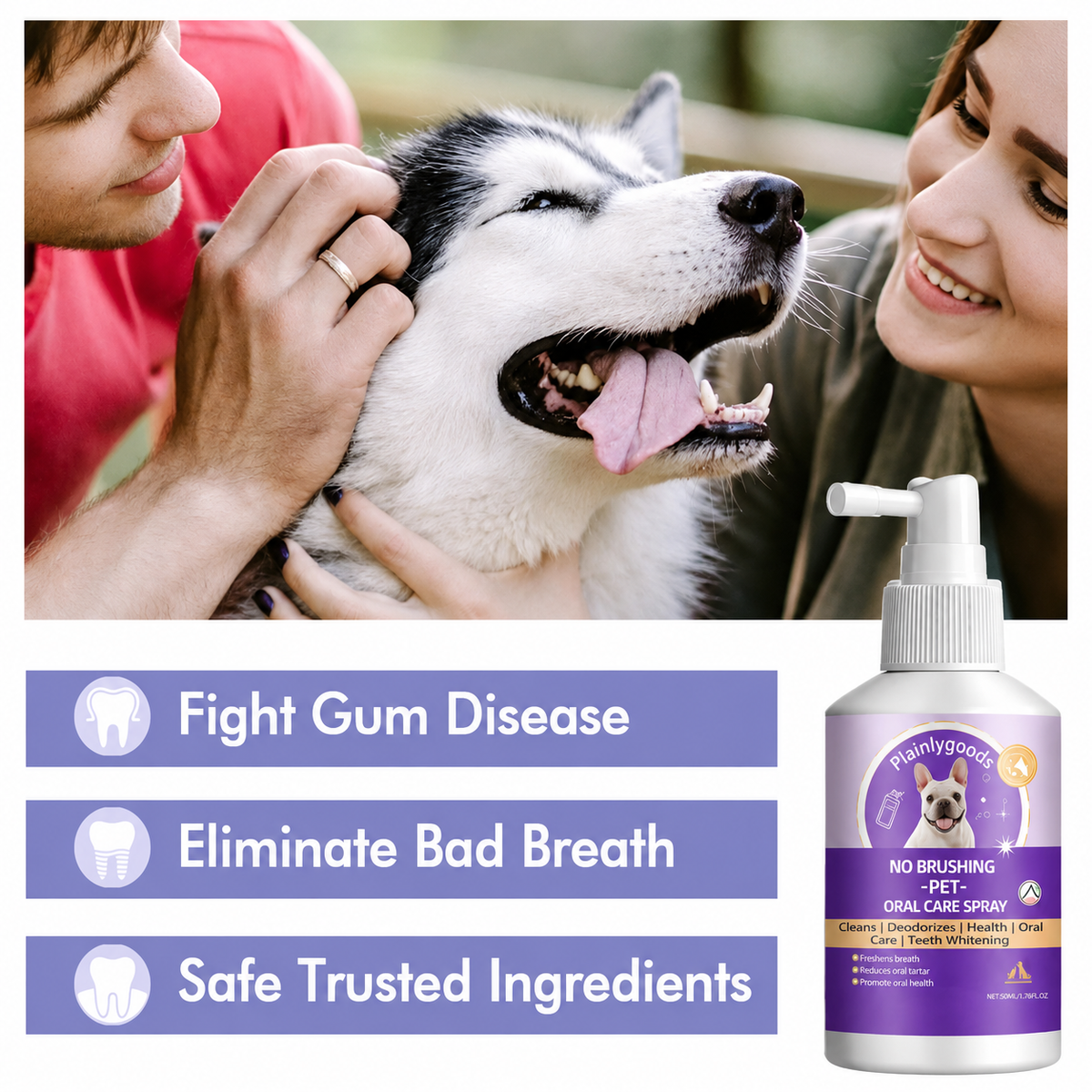 🍃No-Brushing Oral Care Spray for Dogs & Cats