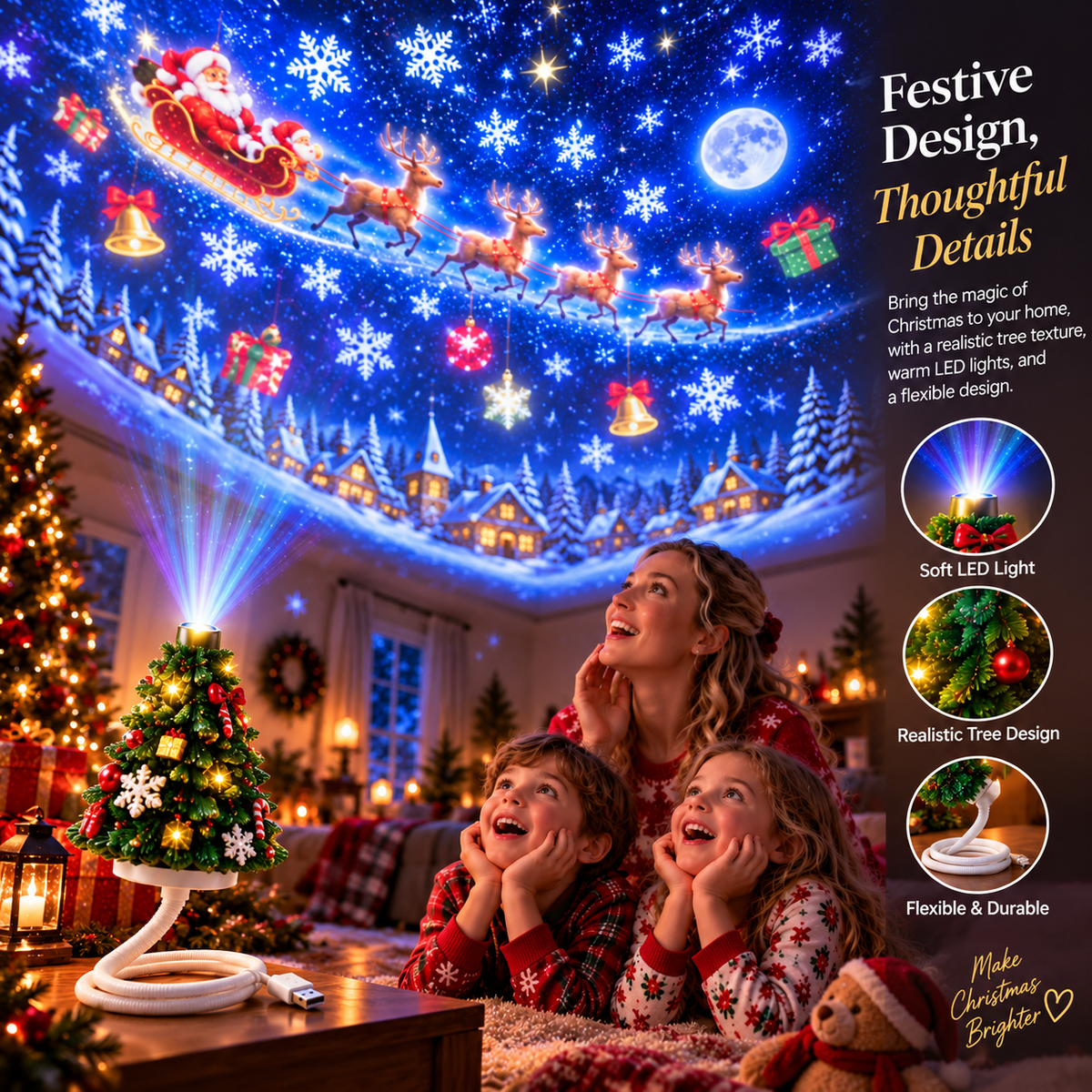 Last Week Offer 50% OFF - Ahlwoprime™ Christmas Projector