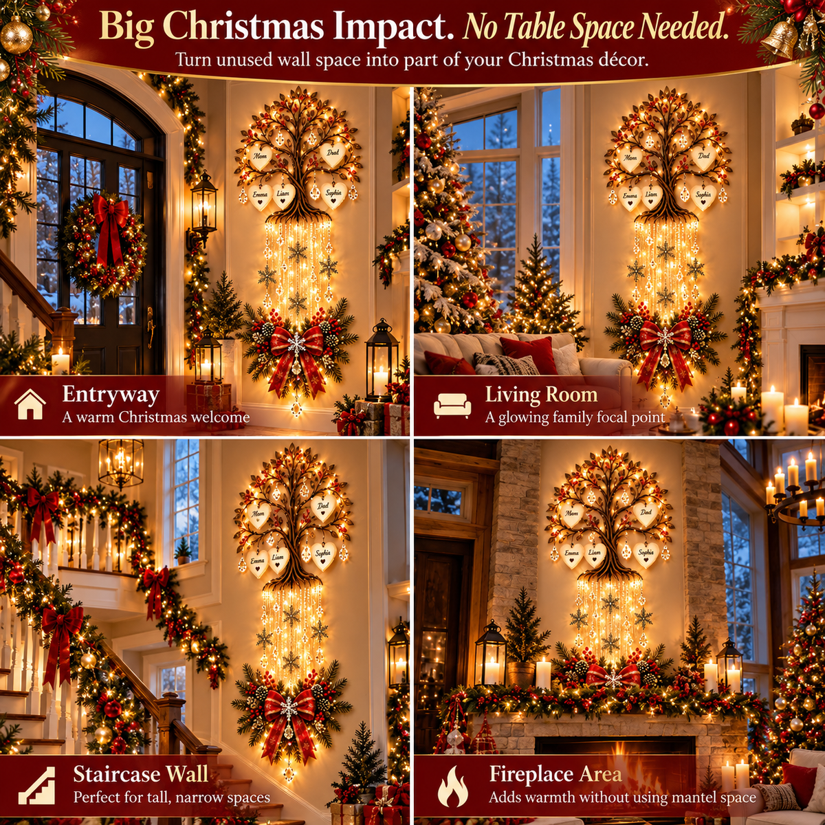 Our Family Tree™ Personalized Lighted Wall Decor