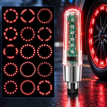 🚲Waterproof Bike Tire Valve Stem Lights✨