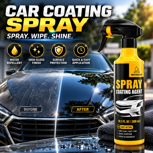 Car Coating Spray - Instantly Boosts Car Gloss & Water Beading, Scratch
