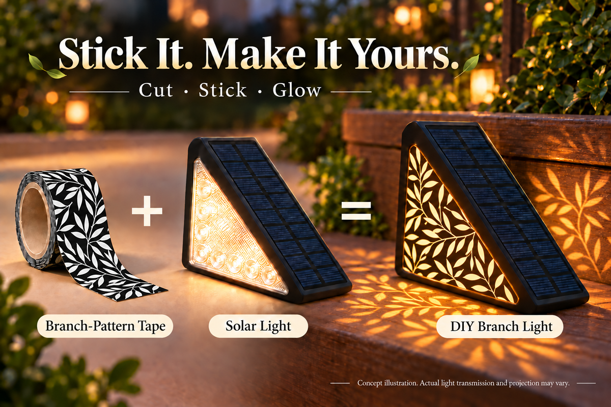 🌙 50% OFF! Solar Motion Sensor Step Lights – Long-Lasting Battery, IP65 Waterproof & DIY Custom Floral Glow. No Wiring for Gardens, Decks & Pathways.