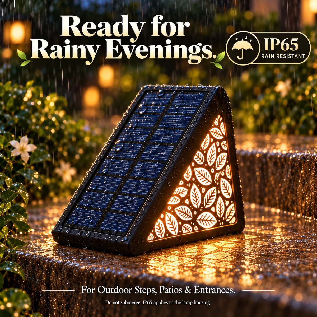 🌙 50% OFF! Solar Motion Sensor Step Lights – Long-Lasting Battery, IP65 Waterproof & DIY Custom Floral Glow. No Wiring for Gardens, Decks & Pathways.