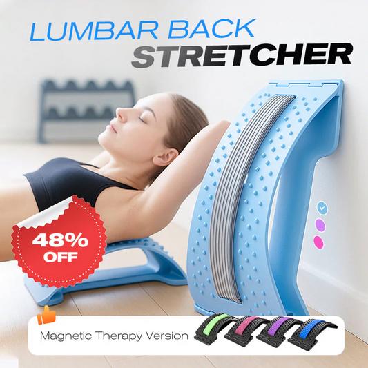 🧲 ¡50% DE DESCUENTO AHORA! 🔥 Estirador Lumbar Magnético – Masaje de Acupresión, Diseño Portátil y Alivia el Dolor de Espalda 🧘‍♂️✨