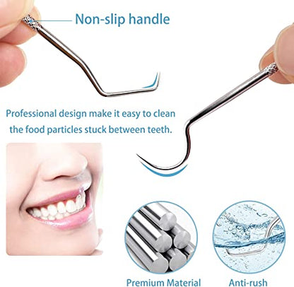 🔥 50% OFF Today! Reusable Stainless Steel Toothpick Set 🦷 Durable & Hygienic