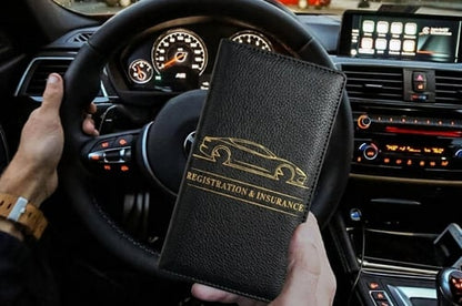 Porta Tarjetas de Registro y Seguro de Coche