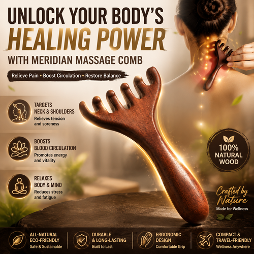 Six-claw Meridian Massage Comb