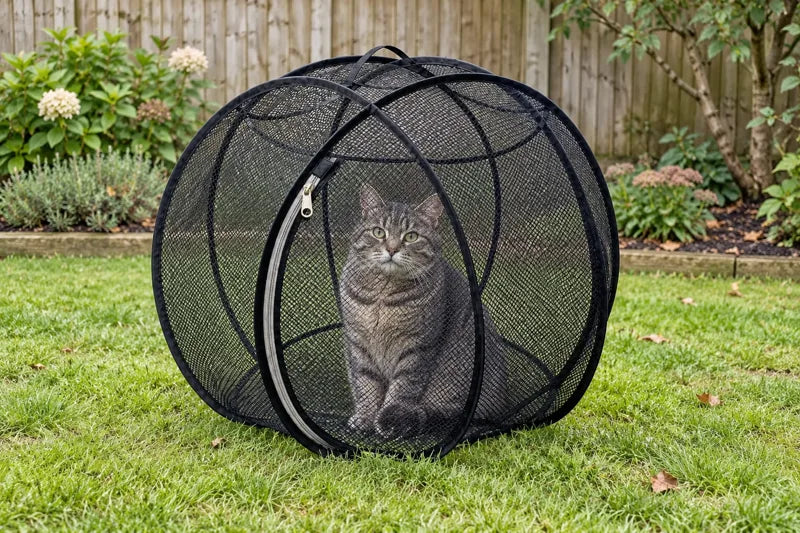 🐱🌿 Pop-up Mesh Playpen