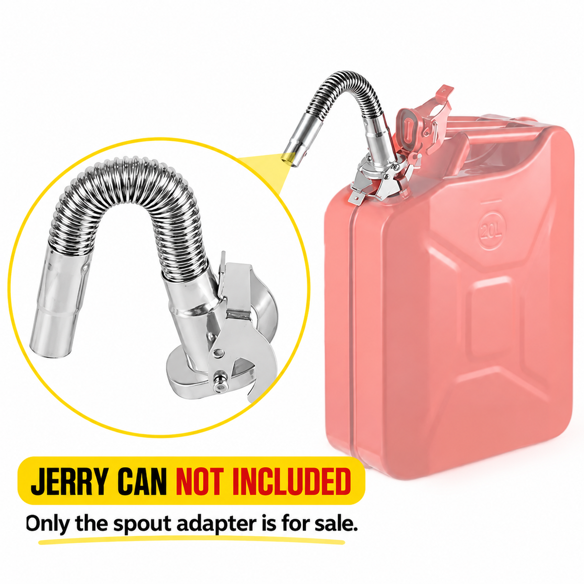 ✨ "Lifetime Rust-Proof Fuel Flow: Upgrade to Military-Grade Stainless Steel Lines NOW!" ✨(JERRY CAN NOT INCLUDED)