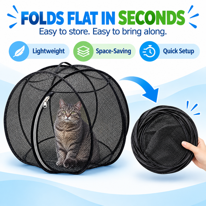 🐱🌿 Pop-up Mesh Playpen
