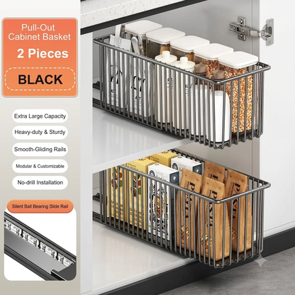 🔥 ⌛ Last Day: 55% OFF! 🛒 Premium Space-Saving Cabinet Storage Basket
