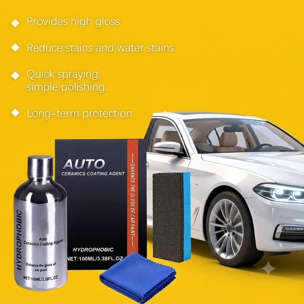 Auto Ceramics Coating Light Ceramic Coating for Cars, Long-Lasting Shine & Protection, Easy to Apply