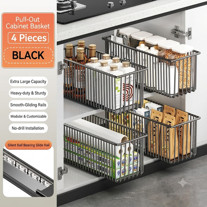 🔥 ⌛ Last Day: 55% OFF! 🛒 Premium Space-Saving Cabinet Storage Basket