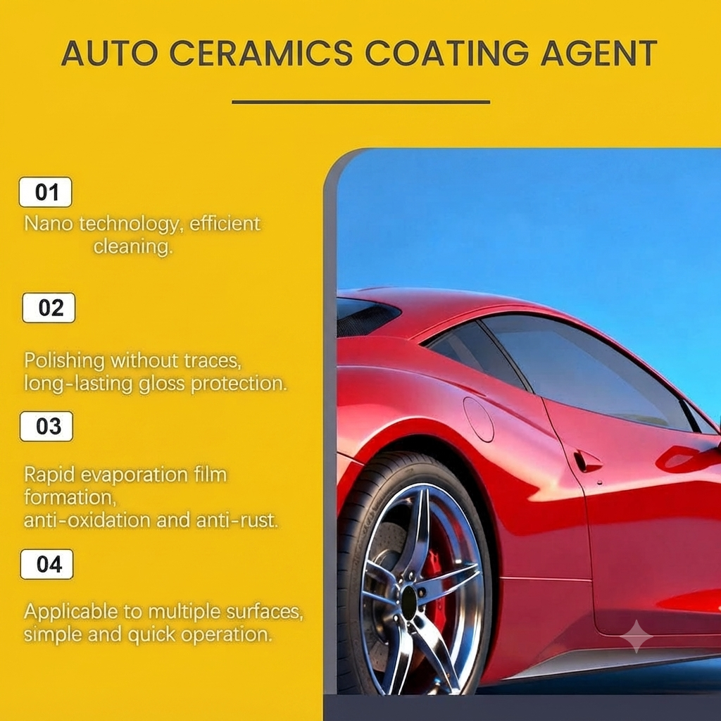 Auto Ceramics Coating Light Ceramic Coating for Cars, Long-Lasting Shine & Protection, Easy to Apply