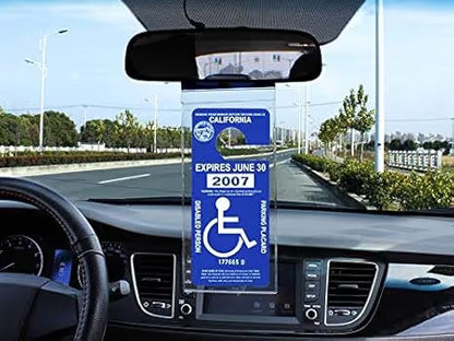 🔥🚗 Handicap Parking Placard Holder( 2 Pcak )🔥(Excluding blue cards)