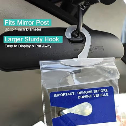 🔥🚗 Handicap Parking Placard Holder( 2 Pcak )🔥(Excluding blue cards)
