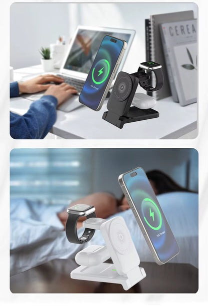 🔥Last day of the limited-time 50% off sale!🔥3-in-1 Foldable Magnetic Wireless Charger