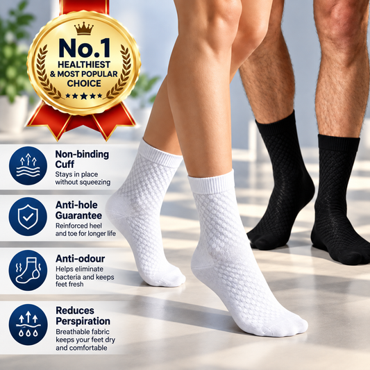 PREMIUM BAMBOO FIBRE MID-CALF SOCKS