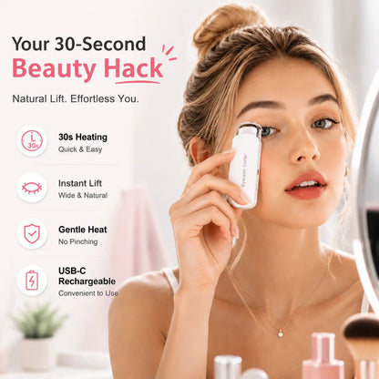 🔥LAST DAY 49% OFF-Rechargeable Electric Heated Eyelash Curler - Perfect Lash Curl in Seconds 👁️✨