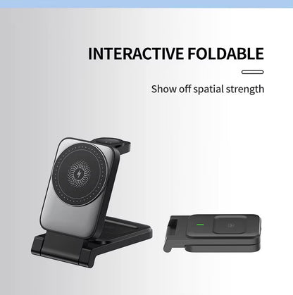 🔥Last day of the limited-time 50% off sale!🔥3-in-1 Foldable Magnetic Wireless Charger