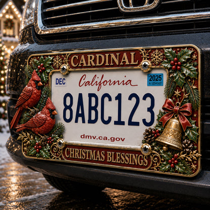 🔥Limited-Time 50% OFF-🎄Christmas License Plate Frame – Festive Style for Every  Ride